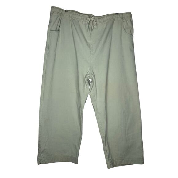 Speculation Light Green Women’s Capri Pants Elastic Waist Drawstring Pockets XL - Picture 1 of 5